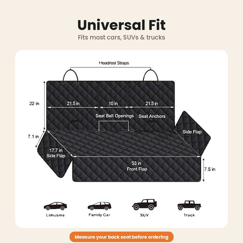 Car Back Seat Cover For Pets